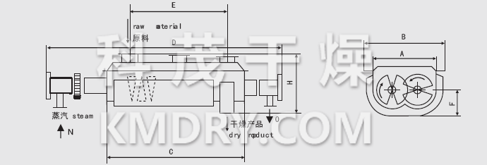 JYG系列空心槳葉干燥機(jī)安裝結(jié)構(gòu)圖 JYG系列空心槳葉干燥機(jī)安裝結(jié)構(gòu)圖